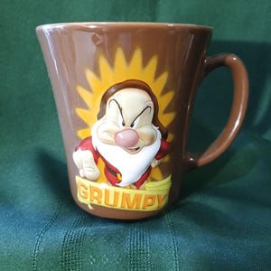 Grumpy Ceramic Mug* 3D Design* Snow White and the Seven Dwarfs*6D