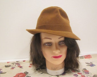 ARTEL BEAVER HAT , tamaño 7 1/8 ** , Fedora ** marrón ** Siempre un estándar de calidad