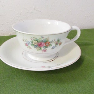 Occupied Japan Tea Cup and Saucer ,hand painted flower designs ( Cs-119 )
