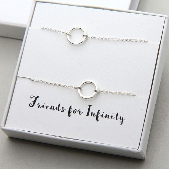 Sister gift.925 sterling silver BFF Infinity hand-knitted-lucky bracelet -  Shop 433 STUDIO Bracelets - Pinkoi