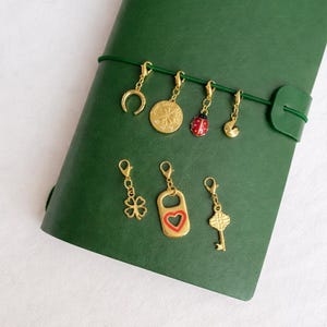 Junk Journal Charm, Personalized Planner Charms, Add On Charm for Travel Diary, Necklace, Keychain