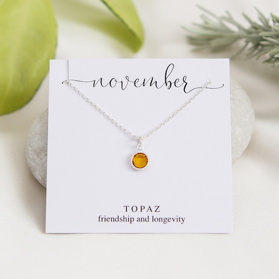 November birthstone necklace November birthstone necklace