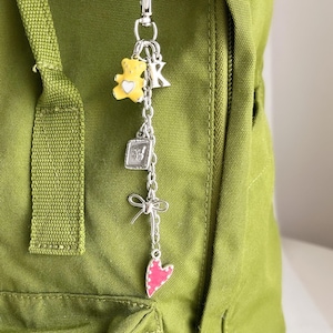 Crea tu propio llavero, dije plateado personalizado para bolso, dijes para llavero personalizados, accesorio para bolso