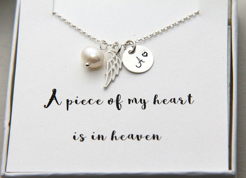 Personalized Necklace Angel Wing Necklace Tiny Wing Etsy