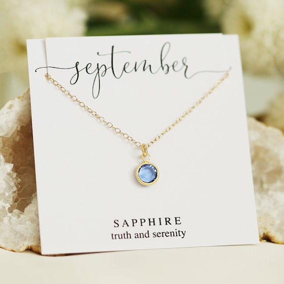 September birthstone hotsell necklace