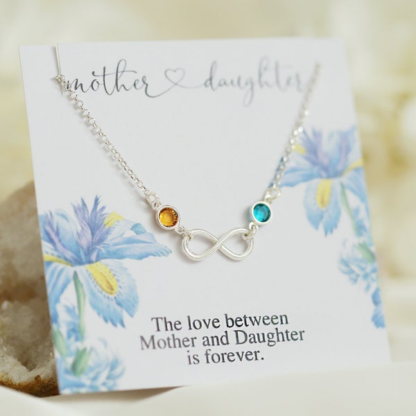 Mothers Day Gift, Birthstone Jewelry, Mother Daughter Necklace, Mothers Necklace, Mom gift, Mother Daughter Gift, Personalized Necklace