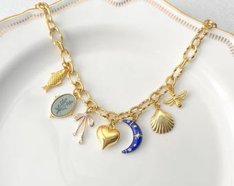 Benutzerdefinierte Charm Halskette, bauen Sie Ihren eigenen Schmuck, personalisierte Geburtstagsgeschenk für Frauen, Sommer Halsketten