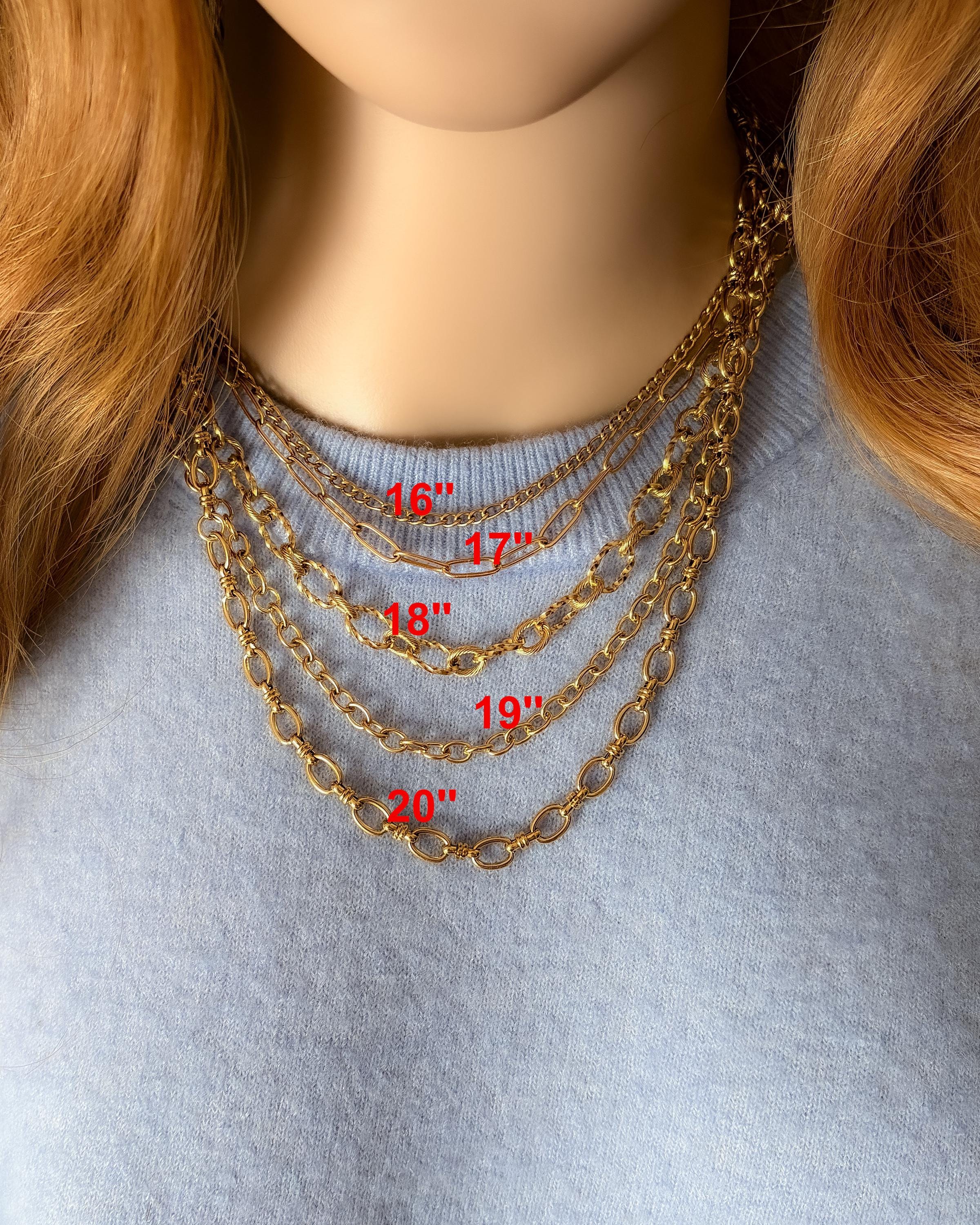 自分だけのカスタムチャームネックレス、ゴールドチャームネックレス