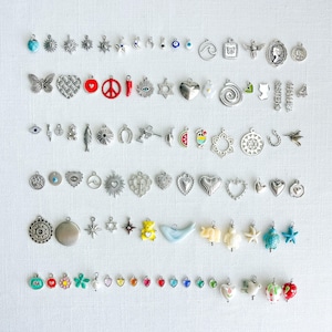 Silver Charms Selection, Charms for Personalized Necklaces and Bracelets, Pendant for Necklace, Dainty Jewelry Accessories, DIY Jewelry