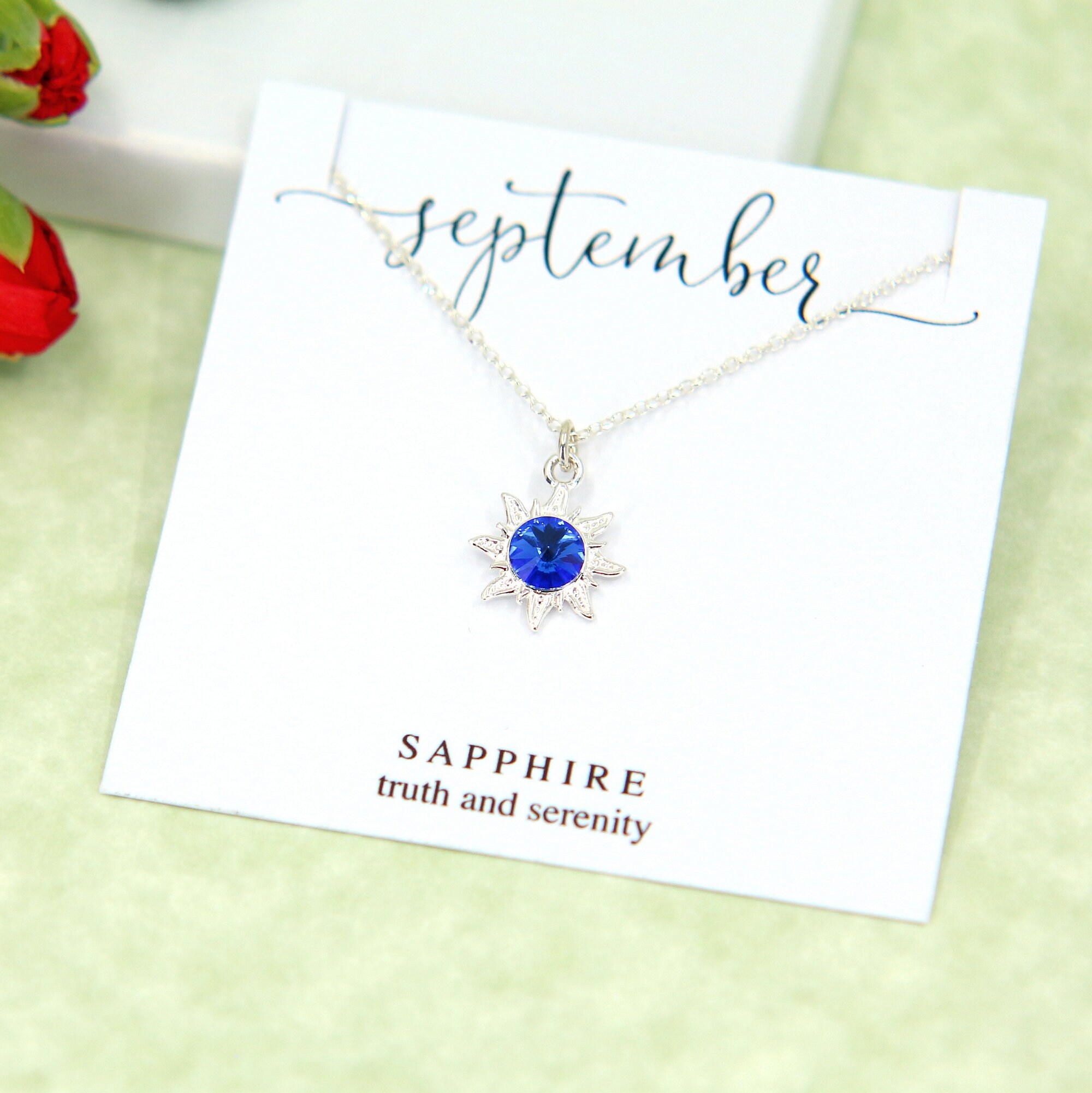 September Birthstone Collar - Sapphire