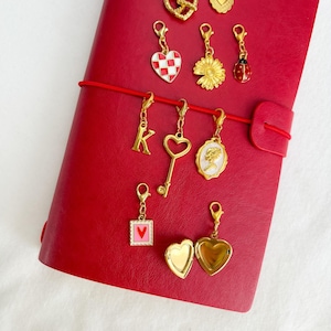 Custom Journal Charms, Personalized Planner Charm, Cute Notebook Accessories, Clip on Charm, Add On Charm for Necklace, Bracelet