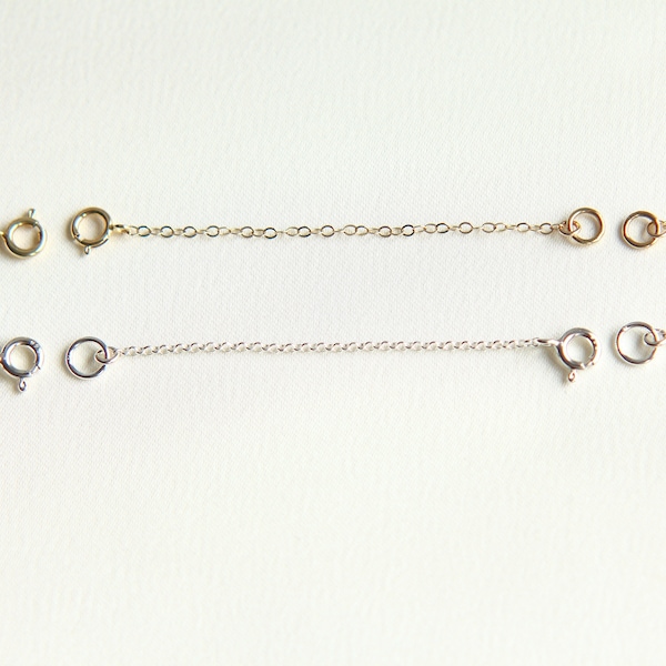 Sterling Silver Extender Chain, 14K Gold Filled Extender Chain, Extension Chain, Extension Chain, Adjustable Necklace Extender, Add chain