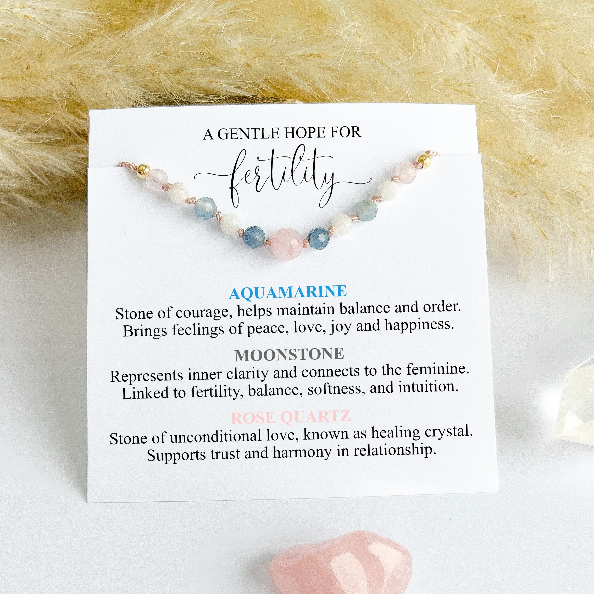 Stones for fertility clearance bracelet