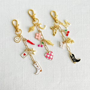 Custom Bag Charms, Charm Car Keychain, Purse Accessory, Cute Gift for Girl, Bridesmaid Gift, Mothers Day Gift, Personalized Handbag Charm