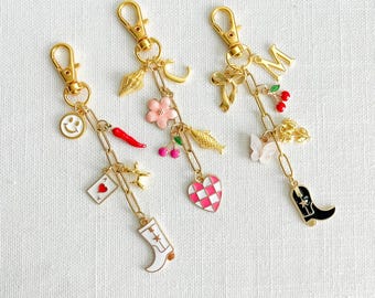 Bruidsmeisje sleutelhanger huwelijksfeest cadeau, gouden tashangers, aangepaste sleutelhanger, tasaccessoire