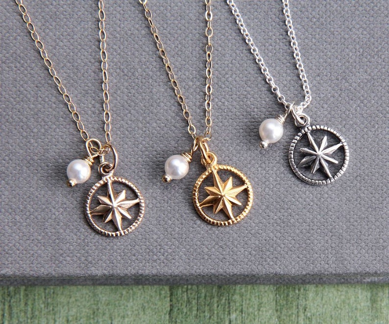 Compass necklace, Graduation Gift for Her, Graduation Necklace, College graduation gift, High School Graduation gift for Her, Class of 2024 image 3