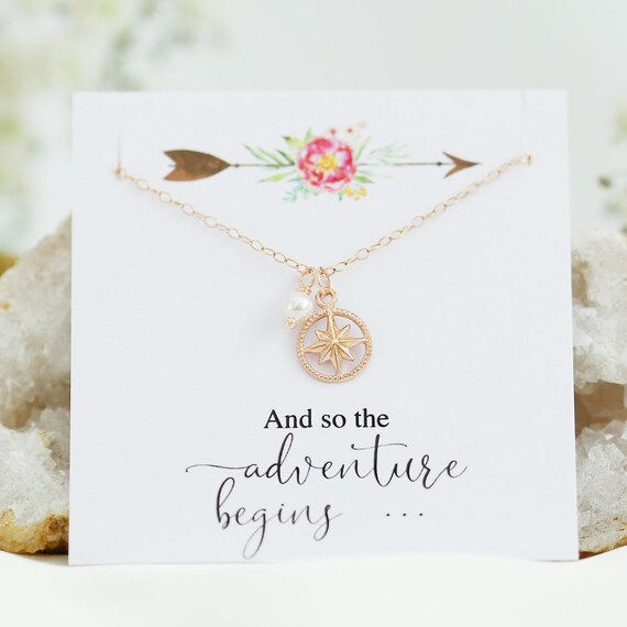 2025 Graduation Gifts Graduation Gift For Daughter, College Graduation Class Of 2025, Congratulations Gift For Her, Inspirational Jewelry, Gold Compass Necklace - UK Graduation Necklace
