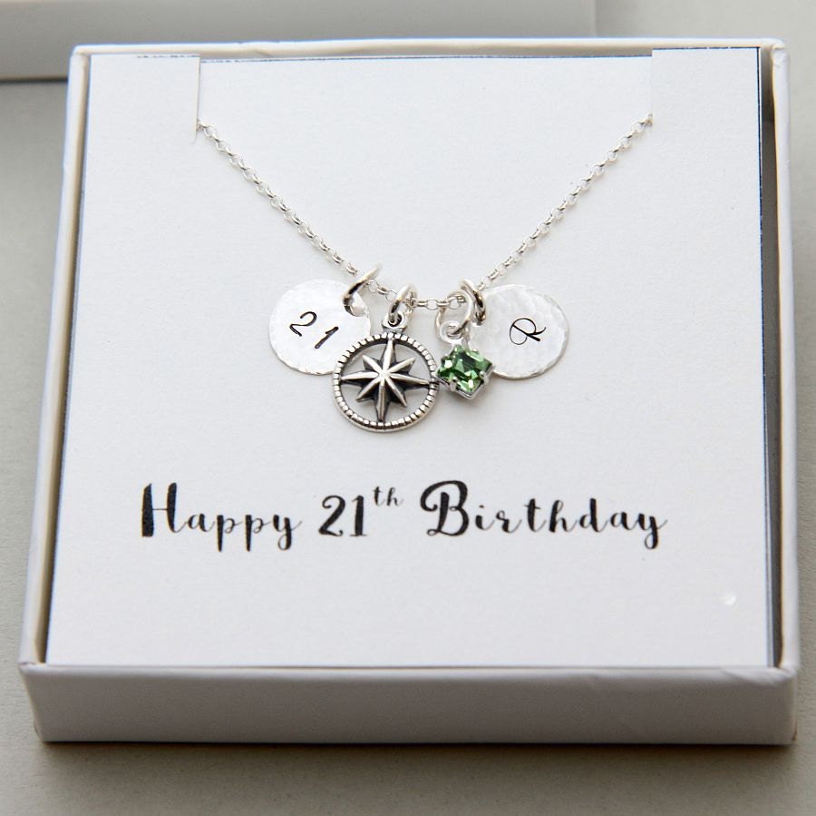 21st Birthday Gift for Her 21st Birthday Daughter Necklace  Etsy