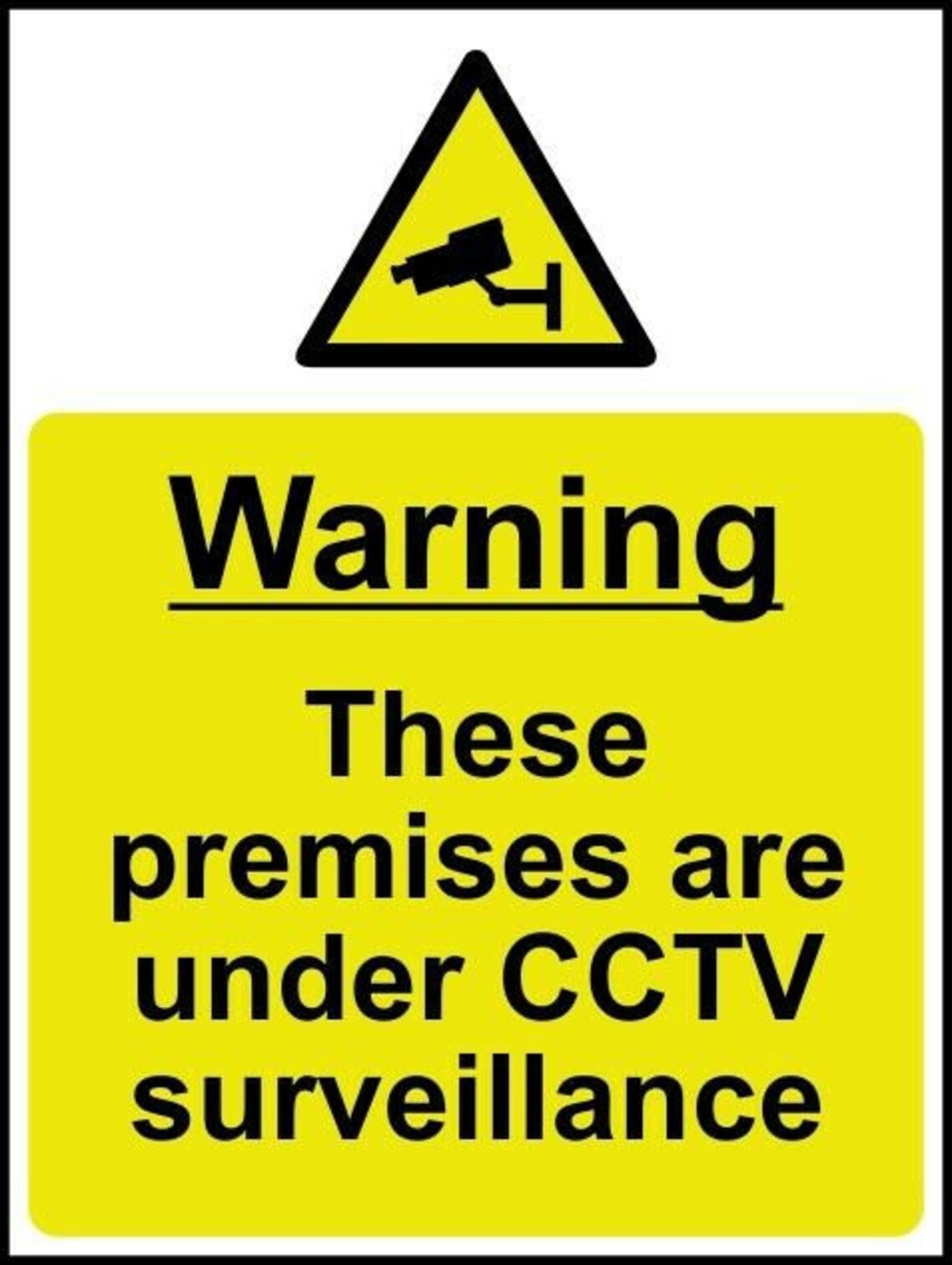 Warning Cctv in Operation Surveillance Monitoring Sticker Self Adhesive ...