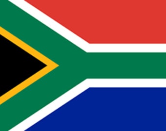 South african africa flag sticker self adhesive