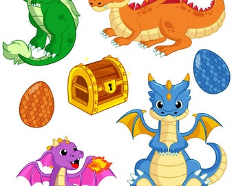 Dragon wall stickers - 5 sizes available