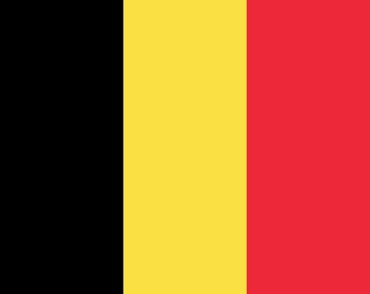 Autocollant du drapeau belge en vinyle autocollant