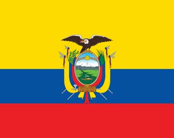 Ecuador flag sticker self adhesive