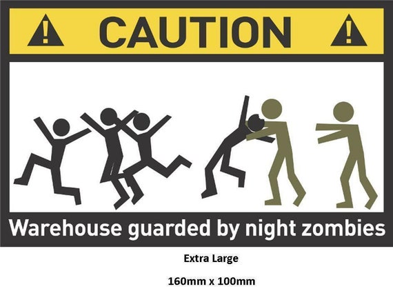 Funny Warning Sign Caution This Is Sparta Sticker Self Adhesive