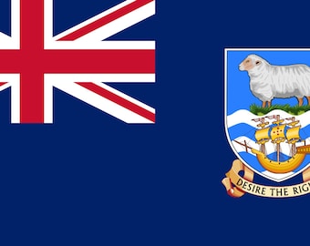 Falkland islands flag sticker self adhesive
