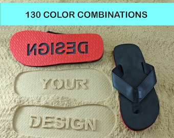 Diseña tus propias sandalias multicolor con estampado de arena. ¡Elige colores diferentes para la parte superior e inferior de la suela! Disponibles en 130 combinaciones de colores.