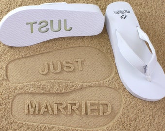 just married slippers