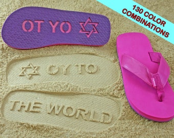 Oy to the World Sand Imprint Sandals - Available in 130 Color Combinations