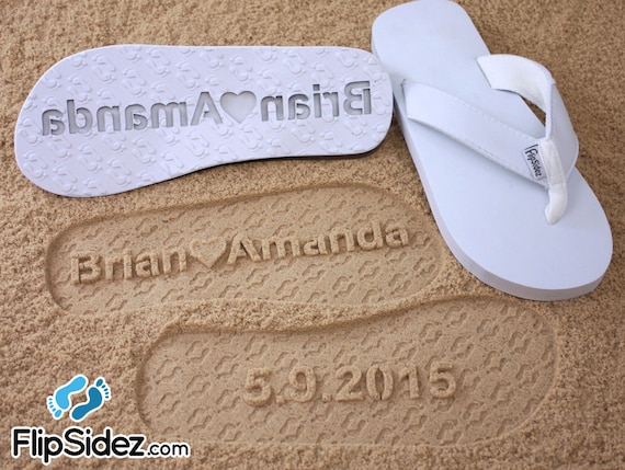custom flip flops wedding