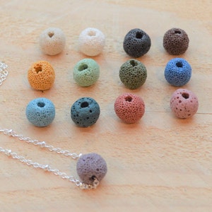 Lava Bead Essential Oil Diffuser Necklace: Aromatherapy Jewelry