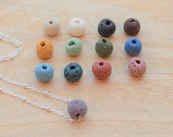 Lava Bead Essential Oil Diffuser Necklace: Aromatherapy Jewelry