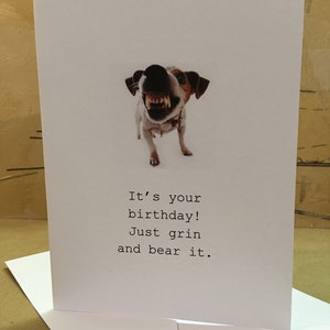 Cartão de aniversário divertido