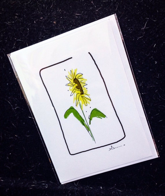 items similar to blank floral greeting card on etsy