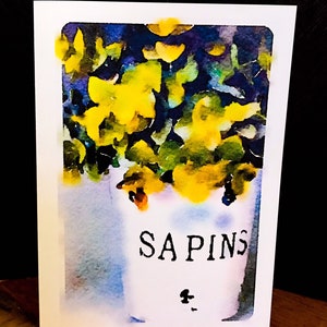 Blank Floral Card