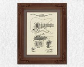 1952 Fender Guitar Patent Print on Parchment Paper - Fender Stratocaster Guitar Poster- Rock Band Decor - Guitar Collector Gift