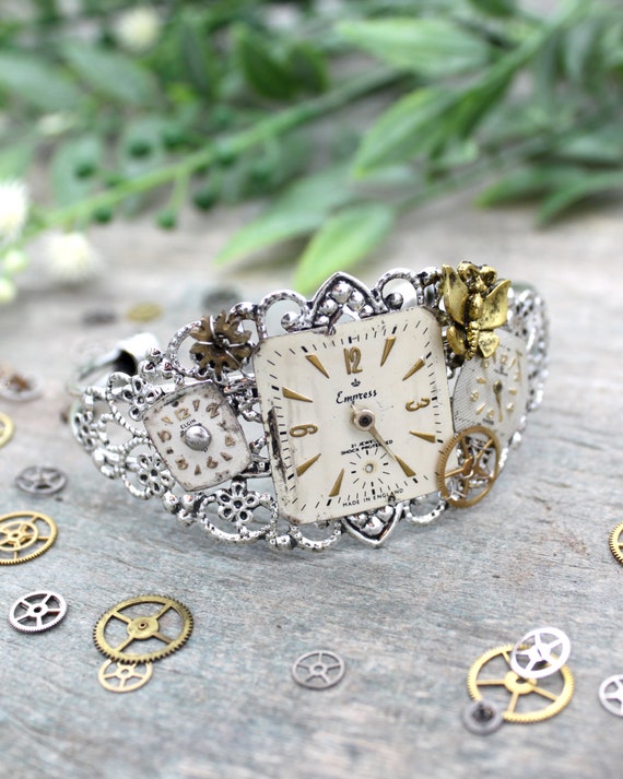 Brass Steampunk Cuff Watch