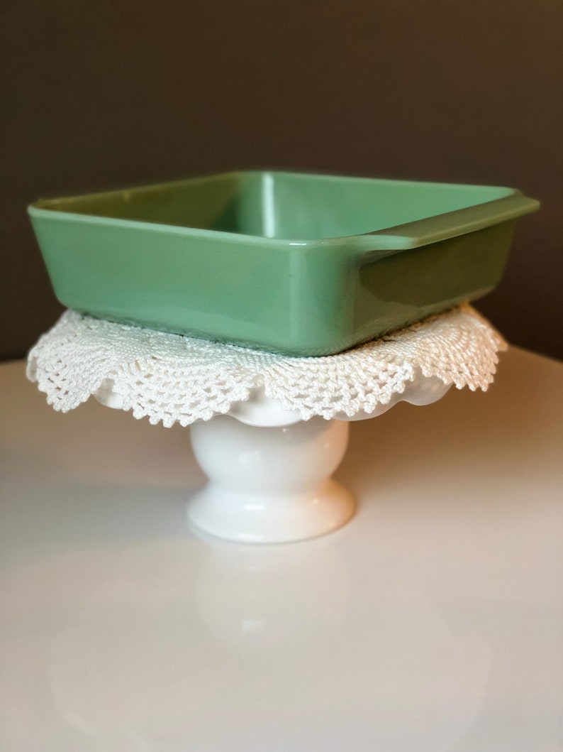 Glassware 40s, 50s, 60s Fire King Anchor Hocking 2000 Jadeite Covered