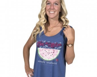Simply Southern® TANK-MELON-MOONRISE