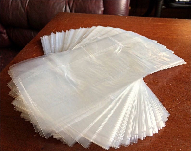 30300 Clear Gusseted Poly Bags. Fitted Bottom. Expandable Etsy