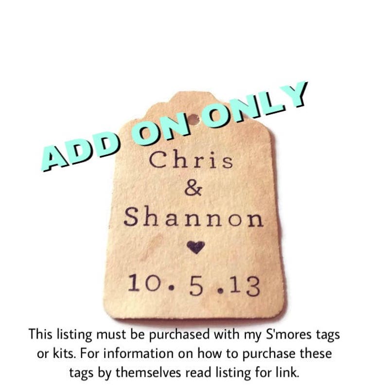 25 300 ADD ON ONLY Custom Stamping of Names and Wedding Date Etsy