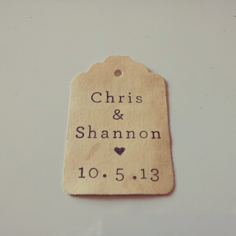 25 300 ADD ON ONLY Custom Stamping of Names and Wedding Date Etsy