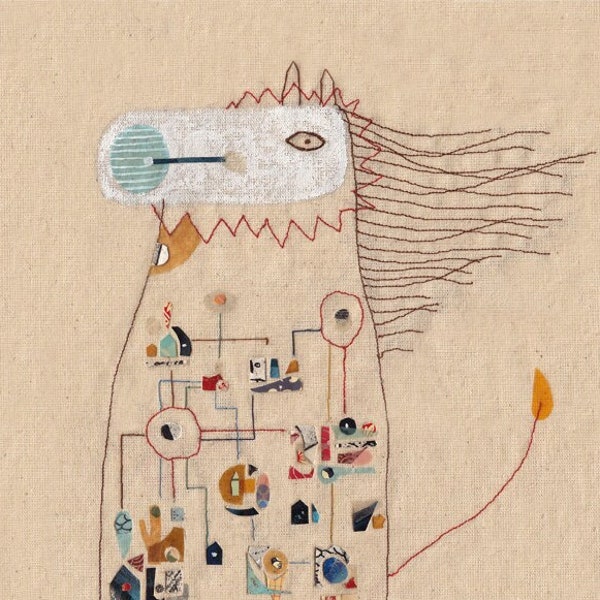 Art print A4 Illustration - Imaginary bestiary - The lion horse