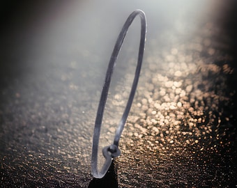 Black Oxidized Silver Bracelet Great for Layering for a Bangle Stack