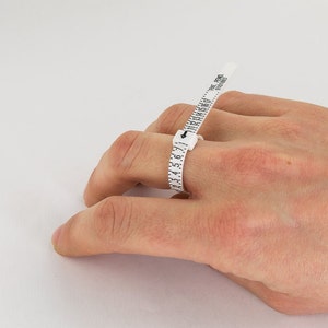 Adjustable Ring Sizer, Find Your Ring Size Reusable Measuring Sizer