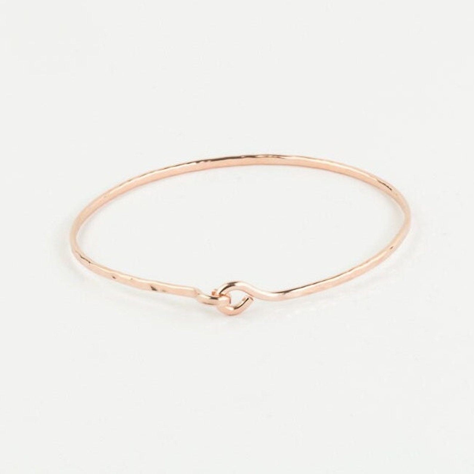 14K Gold Filled Bracelet Rose Gold Bangle Thin Gold - Etsy