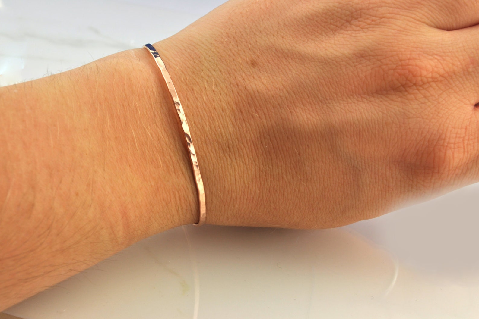 14K Gold Filled Bracelet Rose Gold Bangle Thin Gold Etsy